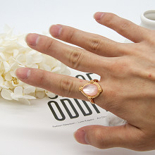 Acoplamento ajustável Jade Ring 15 - 18mm da joia feita sob encomenda da pérola de pedra preciosa para mulheres