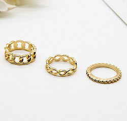 Anéis luxuosos da joia da forma das mulheres aro redonda da liga de ouro de 15 - de 18mm