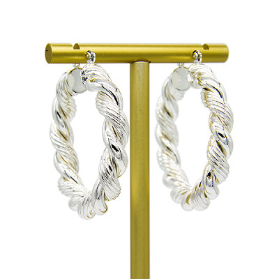 aro de prata do brinco da perfuração do ouro de Diamond Cartilage Earring Flat Back do ouro 14k