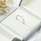 anéis da joia da forma de Moissanite do ouro de Ring Set Hug Adjustable Alloy do casamento do titânio 5pcs