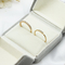Casamento ajustável Ring Set Alloy Gold Transparent Diamond Ring 5pcs do titânio do abraço