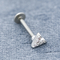 V dão forma a Crystal Gems Labret Back Earrings 8mm de aço cirúrgicos