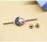 O AB Crystal Gem Real Industrial Piercing Jewelry externamente rosqueou 14G 38mm