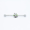 Esmalte bonito Panda Industrial Bar Piercing Jewelry 316 38mm de aço inoxidável